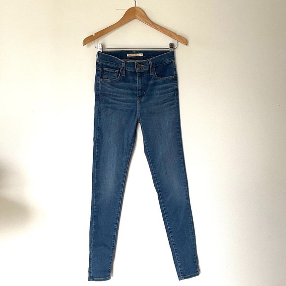 Brand New Levis 720 High Rise Super Skinny Jeans  Sz 25 - Picture 2 of 7